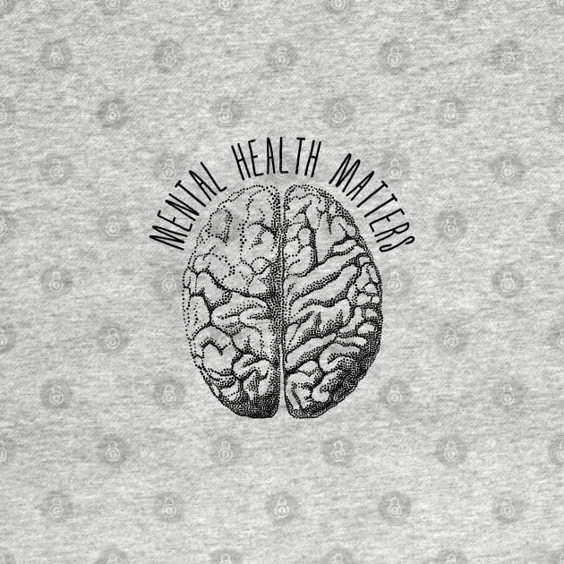 Mental health matters, human brain by beakraus